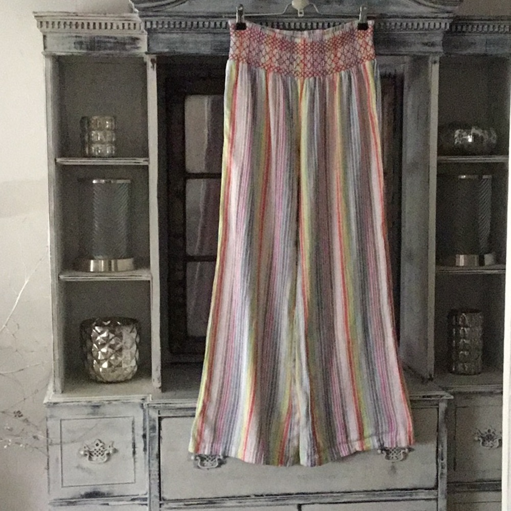 Rocks & Indigo Beach Lounge Wear Pants SZ M EUC